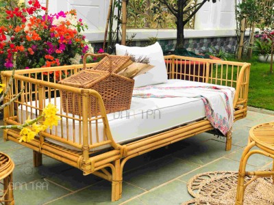 Vintage Pharaoh Rattan Sofa Set