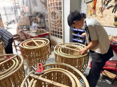 Boho rattan light