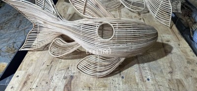 Shark rattan light