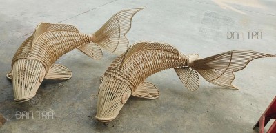 Rattan Fish Light